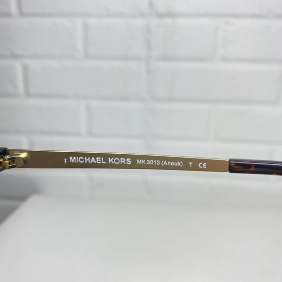 Michael Kors Authentic MK3013(ANOUK)1157 TORTOISE/GOLD 52-17-135MM H2427 - Picture 7 of 8